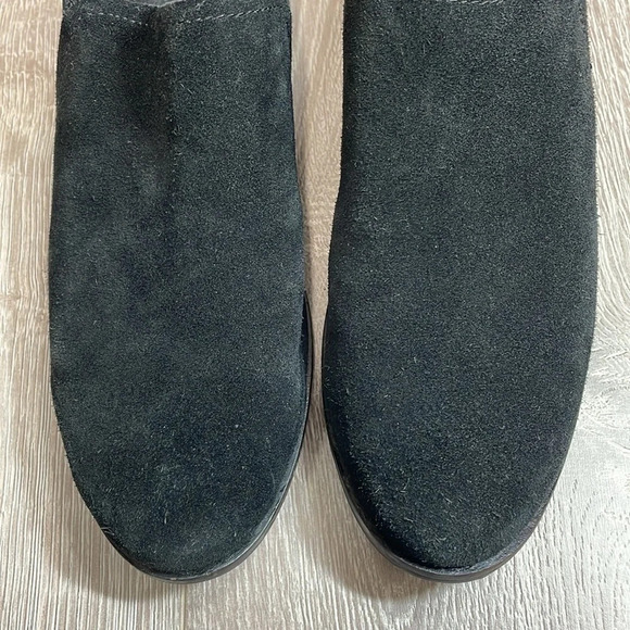 Toms Shaye Black Suede Low Ankle Bootie Loafers 11 - Picture 7 of 15